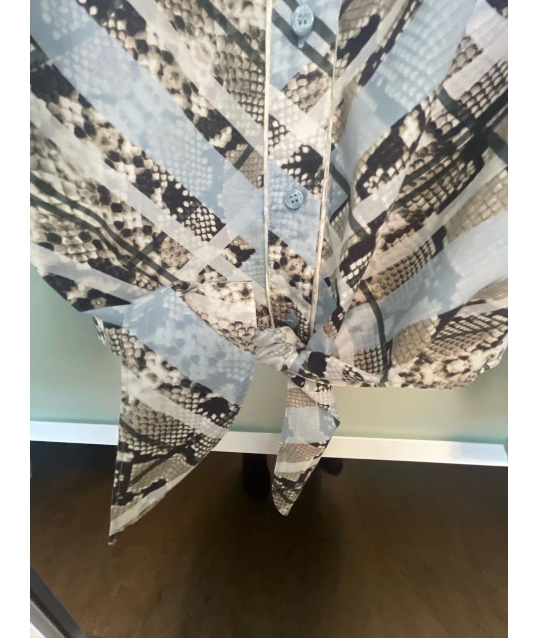 JUST CAVALLI Голубая хлопковая блузы, фото 4