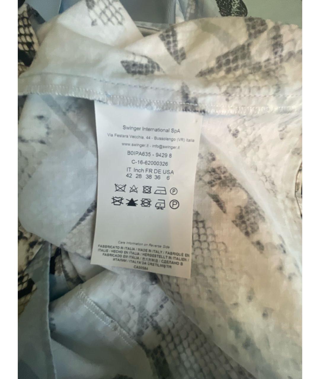 JUST CAVALLI Голубая хлопковая блузы, фото 5