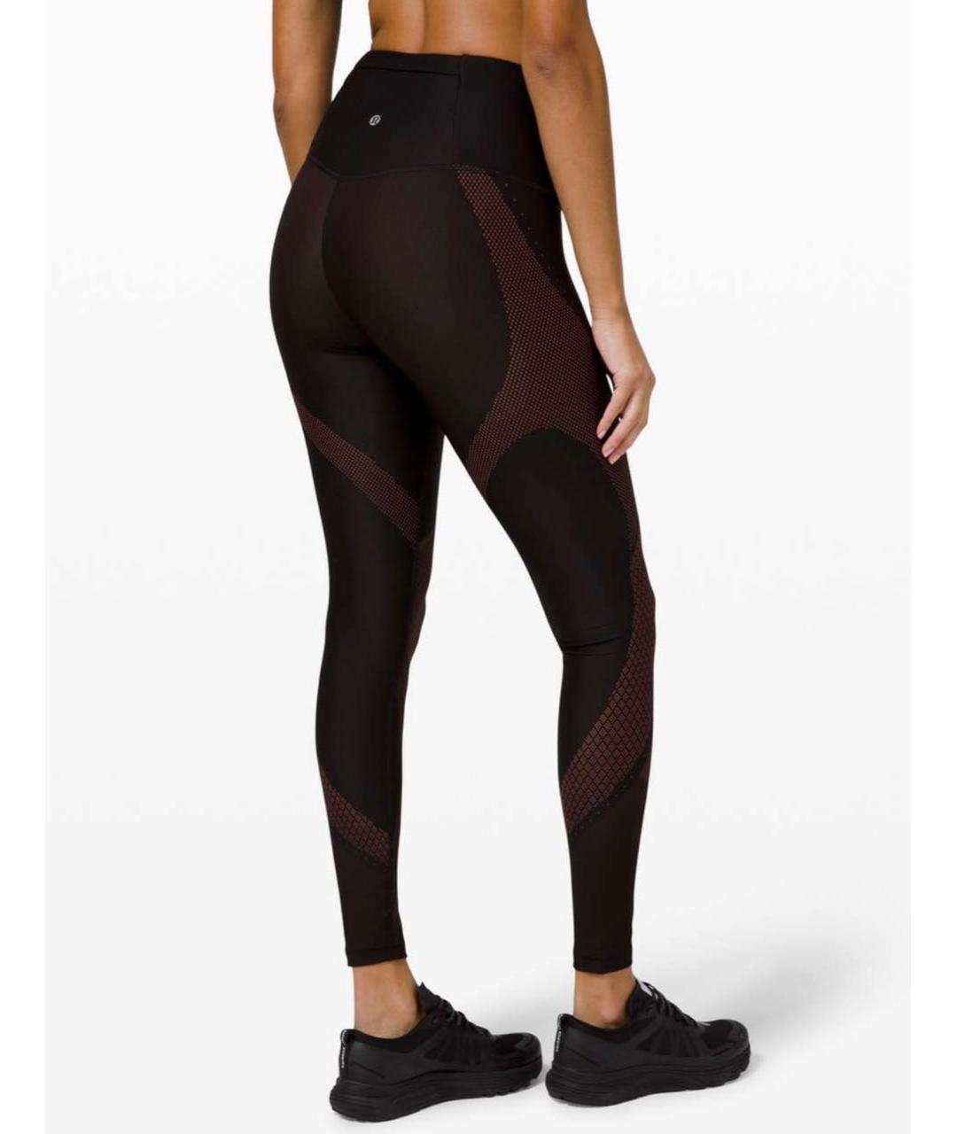 Lululemon Черные полиэстеровые леггинсы и велосипедки, фото 5