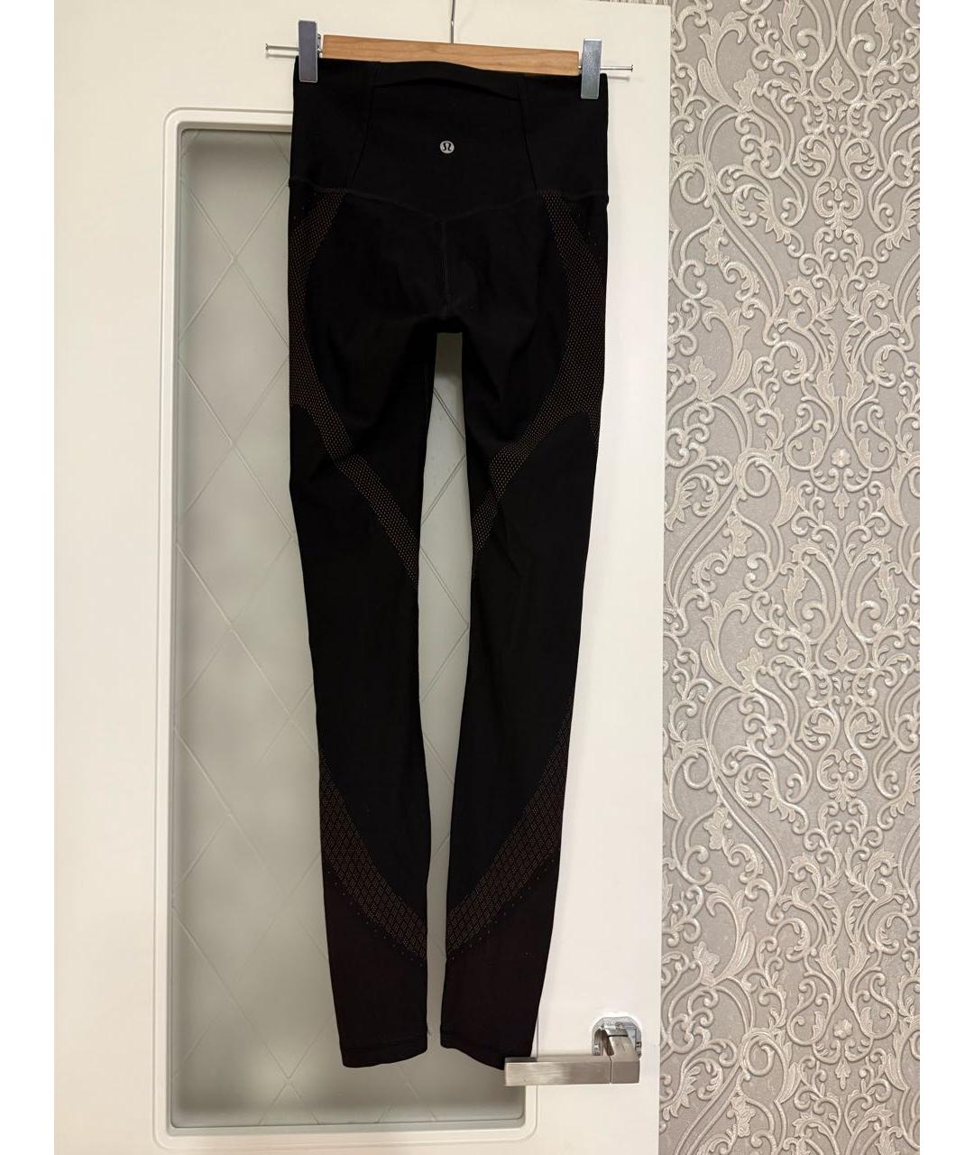 Lululemon Черные полиэстеровые леггинсы и велосипедки, фото 2