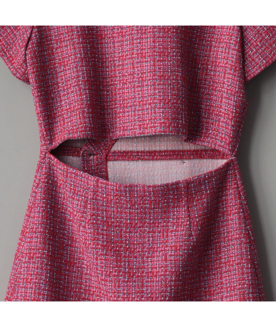 MAJE Розовое хлопковое повседневное платье, фото 6