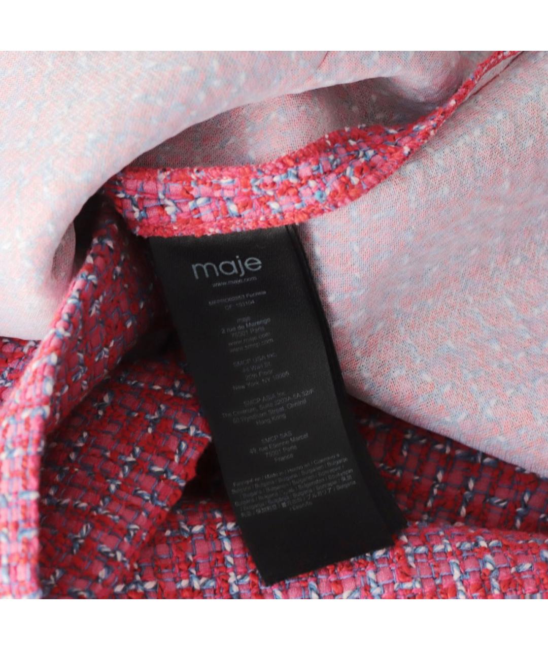 MAJE Розовое хлопковое повседневное платье, фото 7