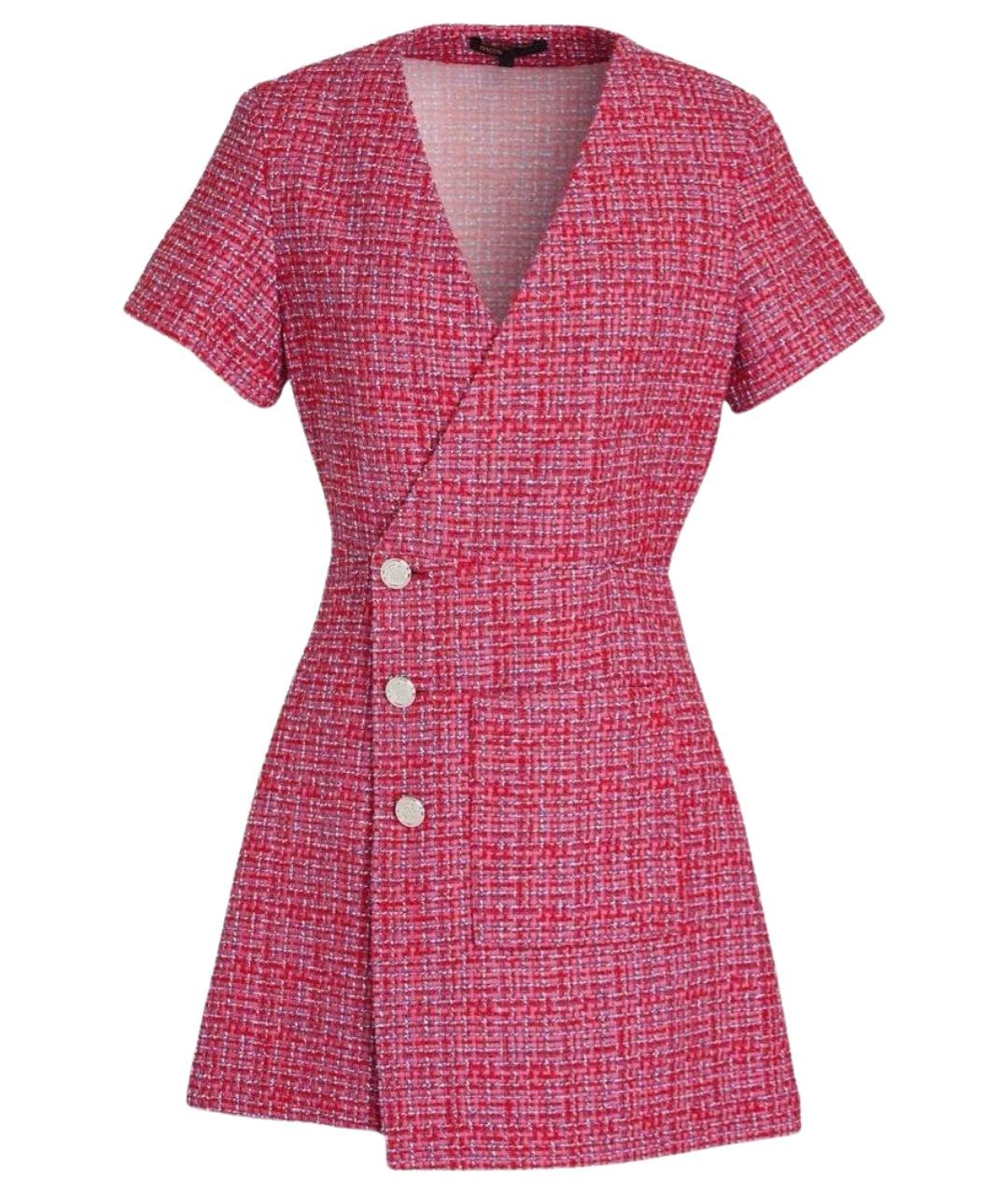 MAJE Розовое хлопковое повседневное платье, фото 1