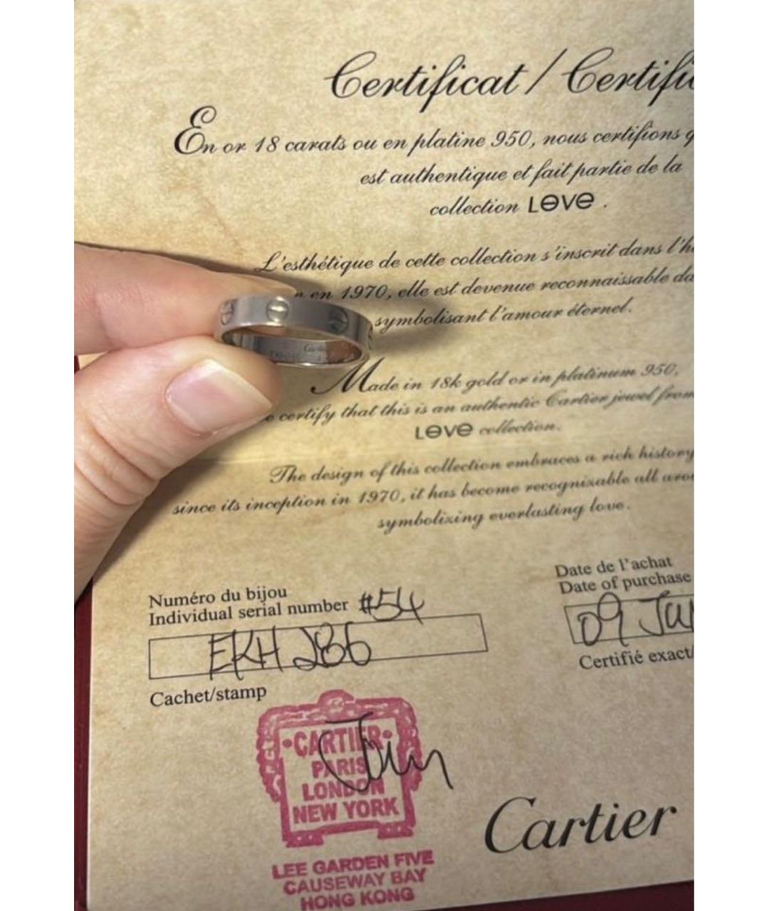 CARTIER Серебряное кольцо из белого золота, фото 3