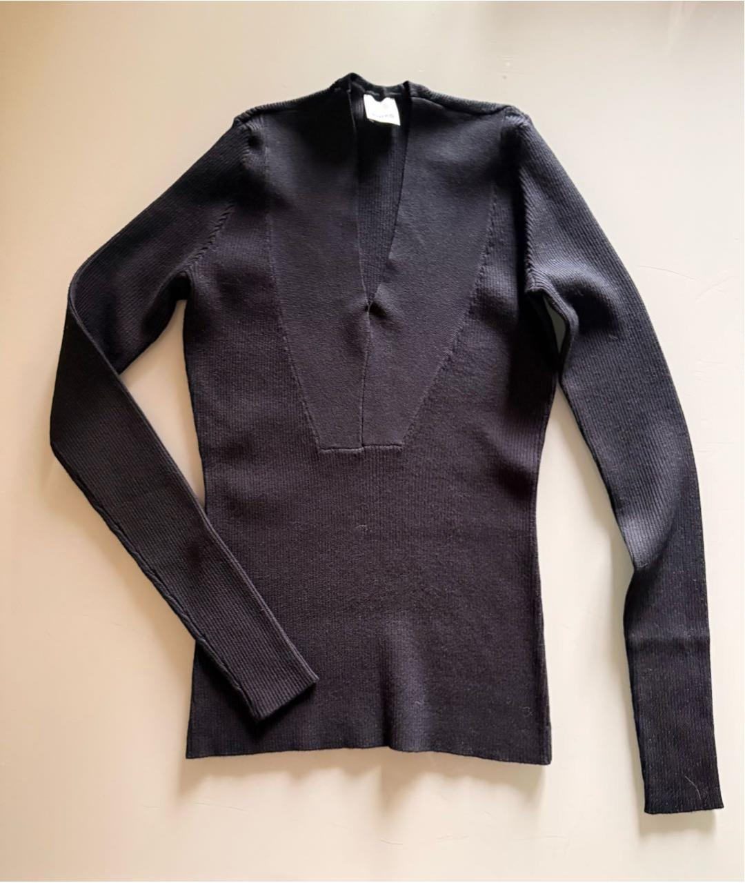 PINKO Черный вискозный джемпер / свитер, фото 6