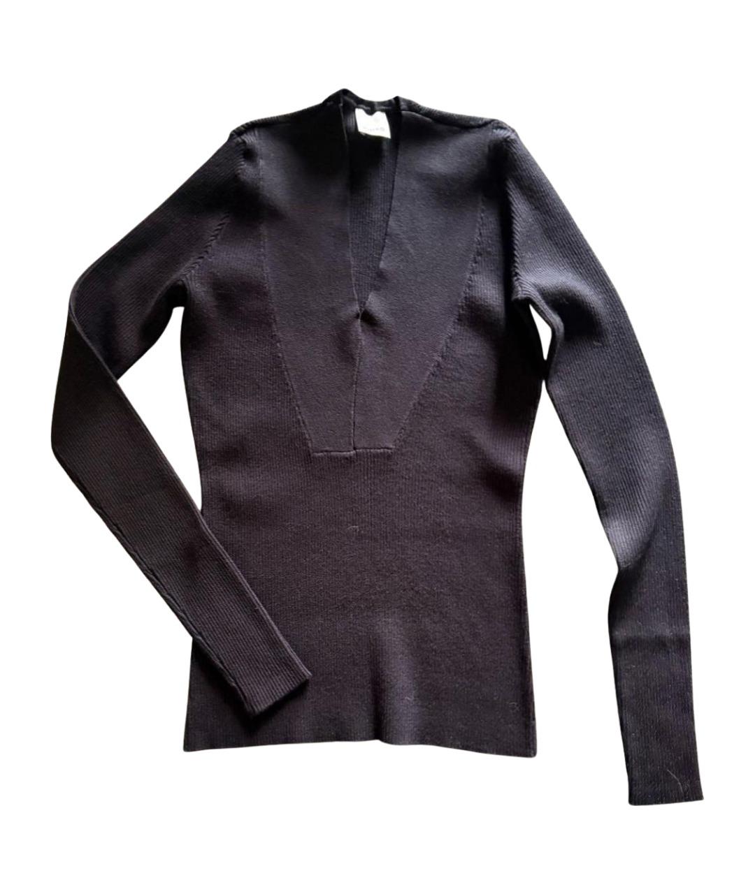 PINKO Черный вискозный джемпер / свитер, фото 1