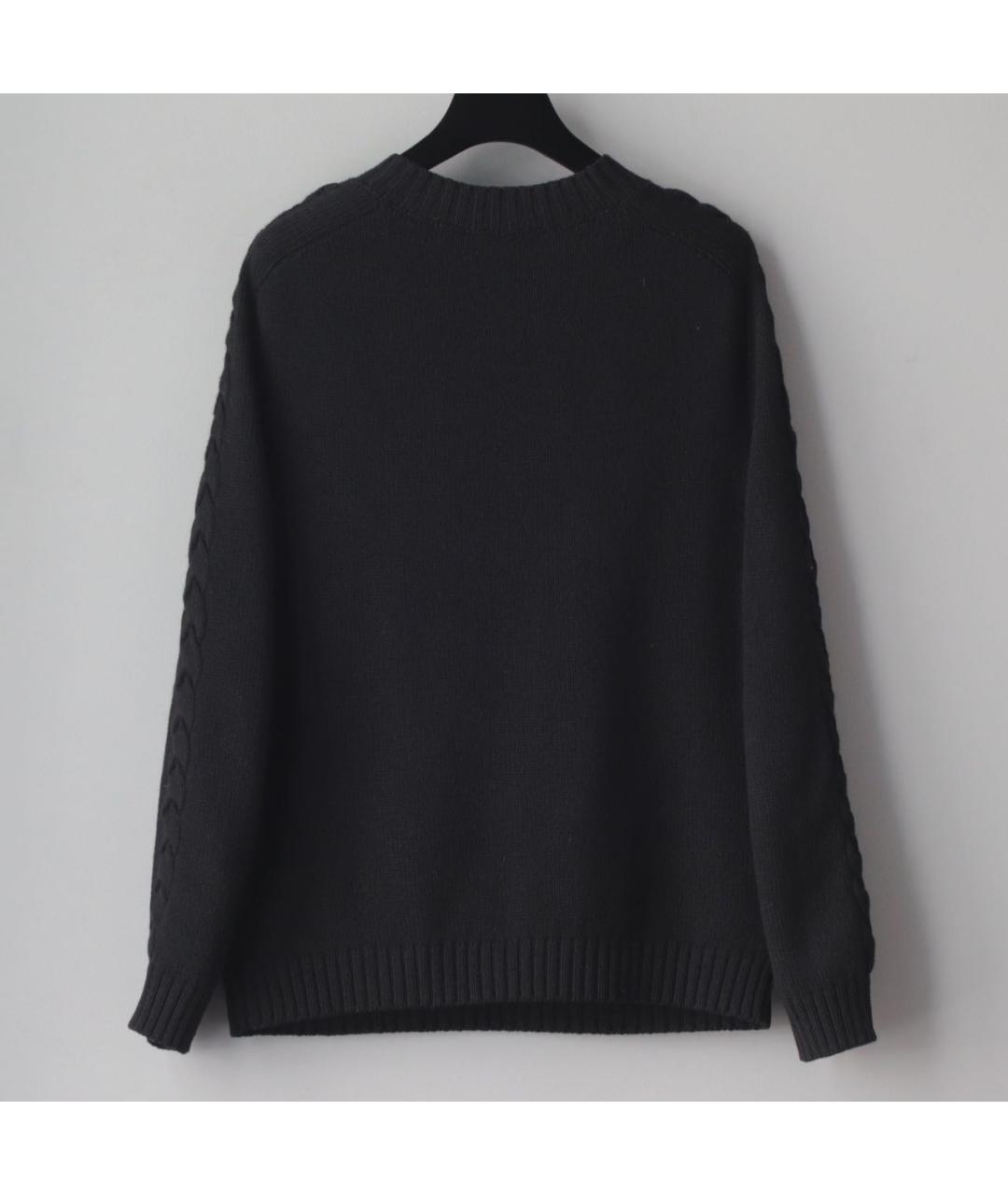 BALMAIN Черный шерстяной джемпер / свитер, фото 3