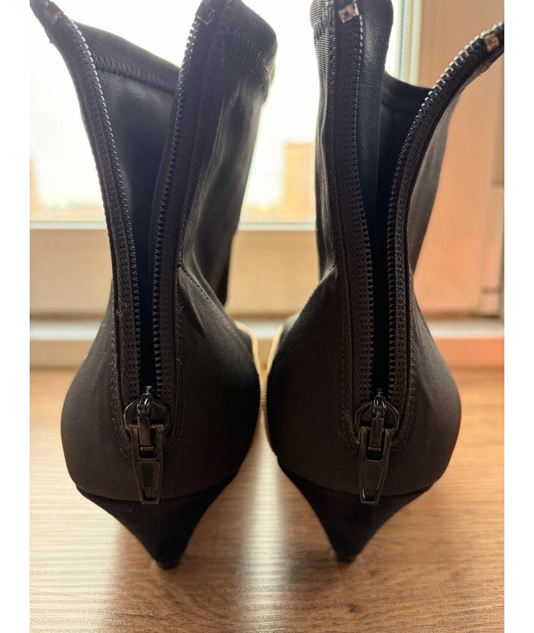 CELINE Бежевые кожаные ботильоны, фото 4