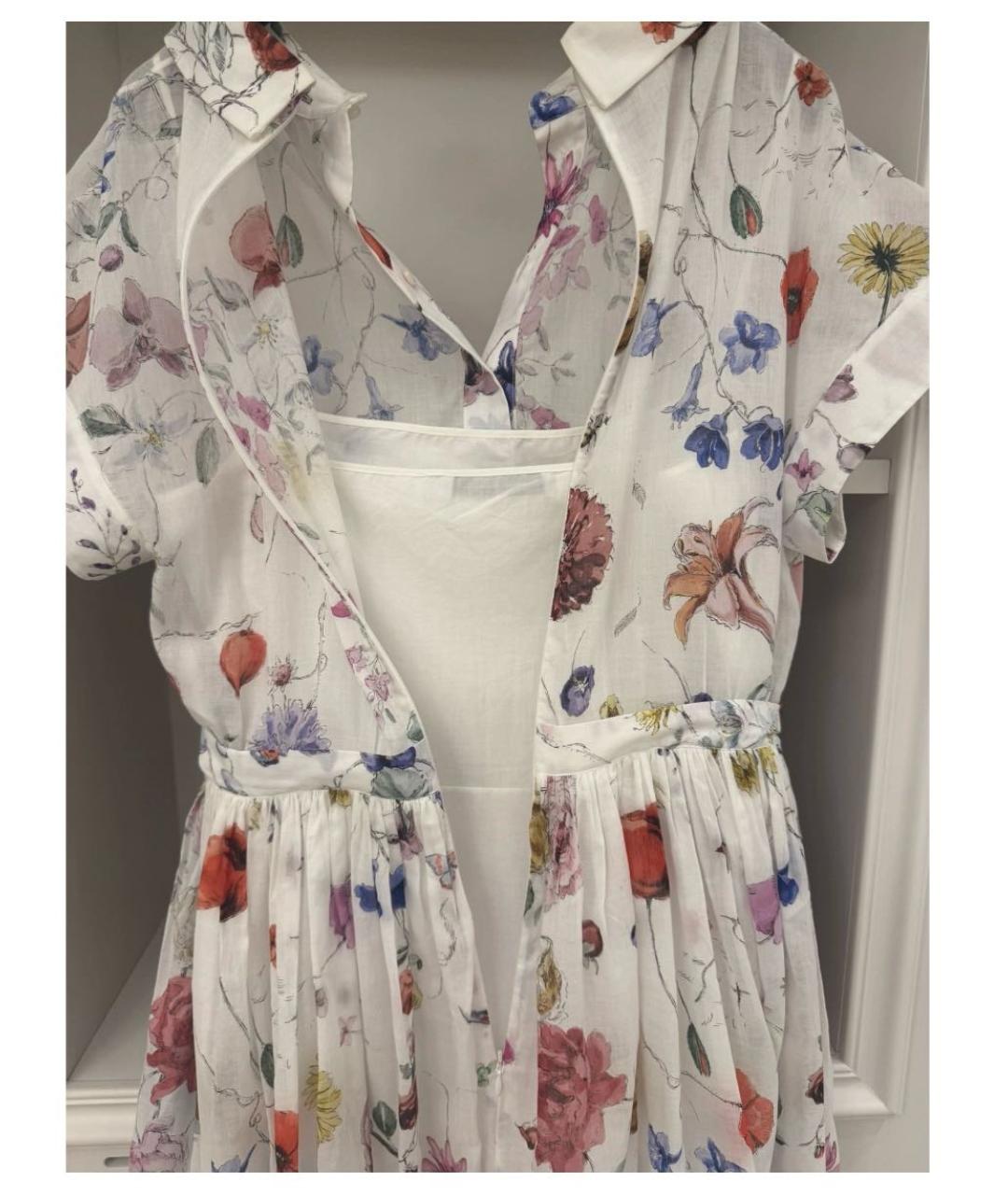 CHRISTIAN DIOR Мульти хлопковое коктейльное платье, фото 4