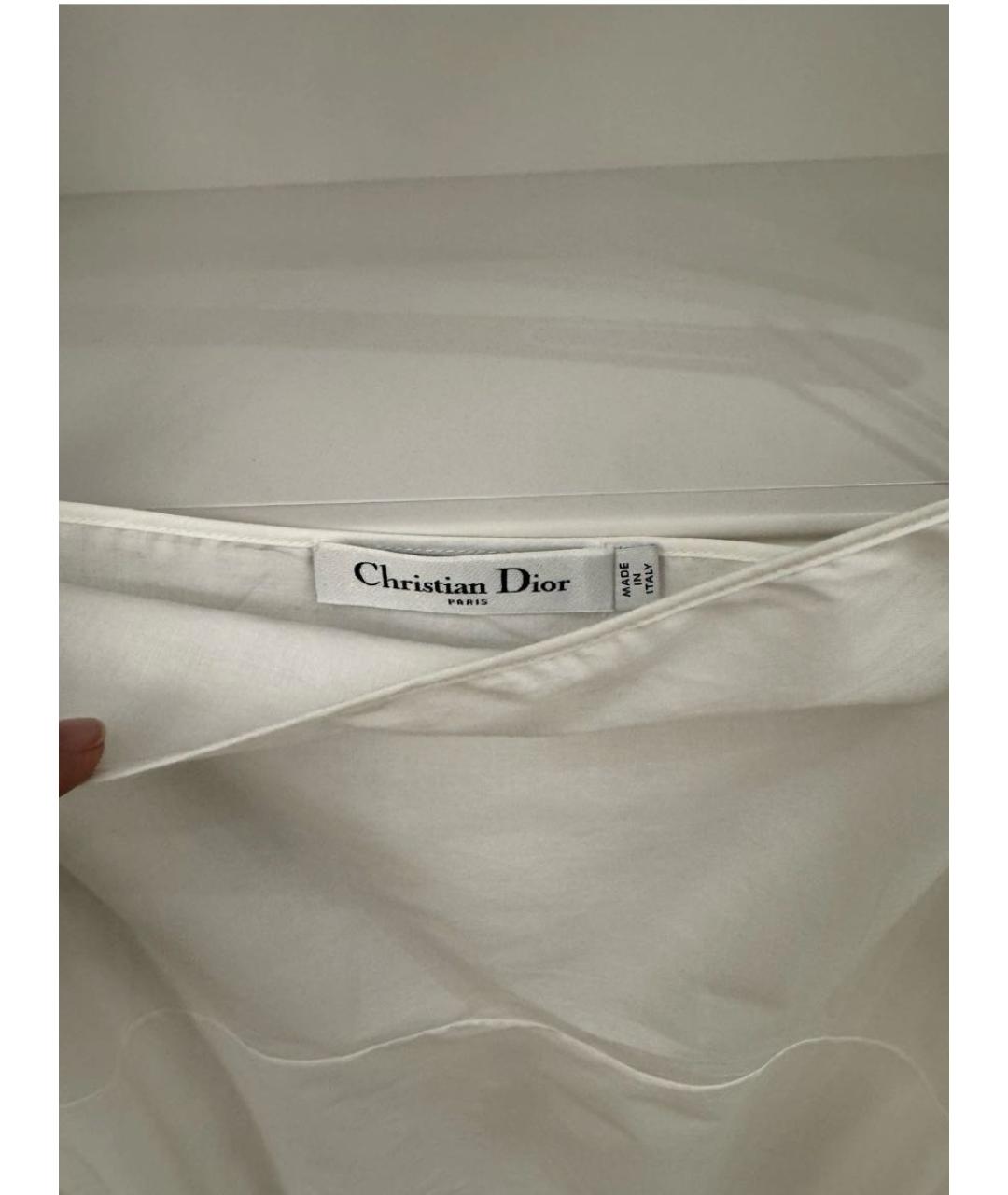 CHRISTIAN DIOR Мульти хлопковое коктейльное платье, фото 7