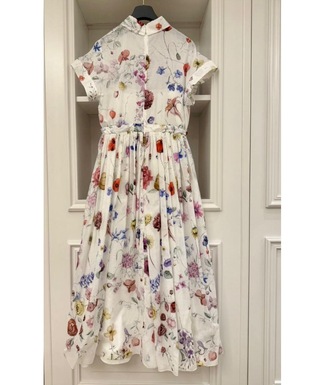 CHRISTIAN DIOR Мульти хлопковое коктейльное платье, фото 2