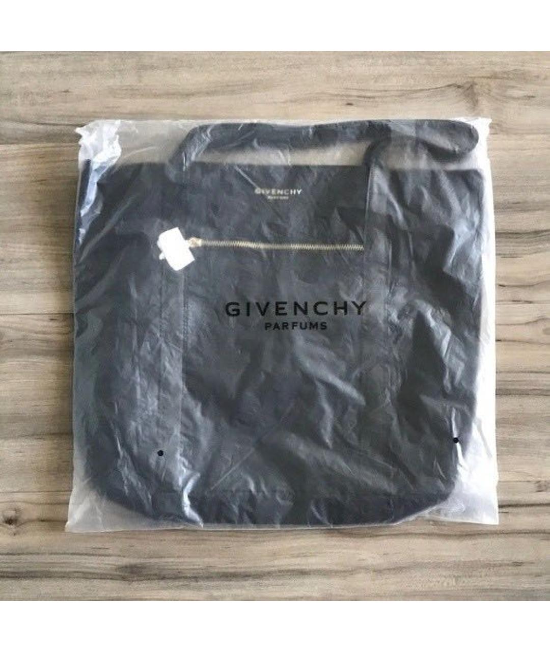 GIVENCHY Черная синтетическая сумка тоут, фото 2