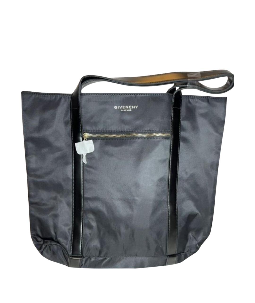 GIVENCHY Черная синтетическая сумка тоут, фото 1