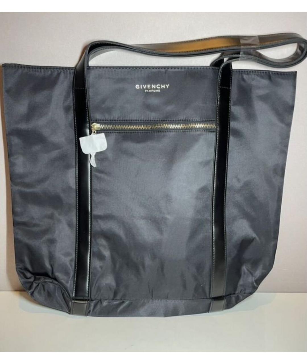 GIVENCHY Черная синтетическая сумка тоут, фото 5