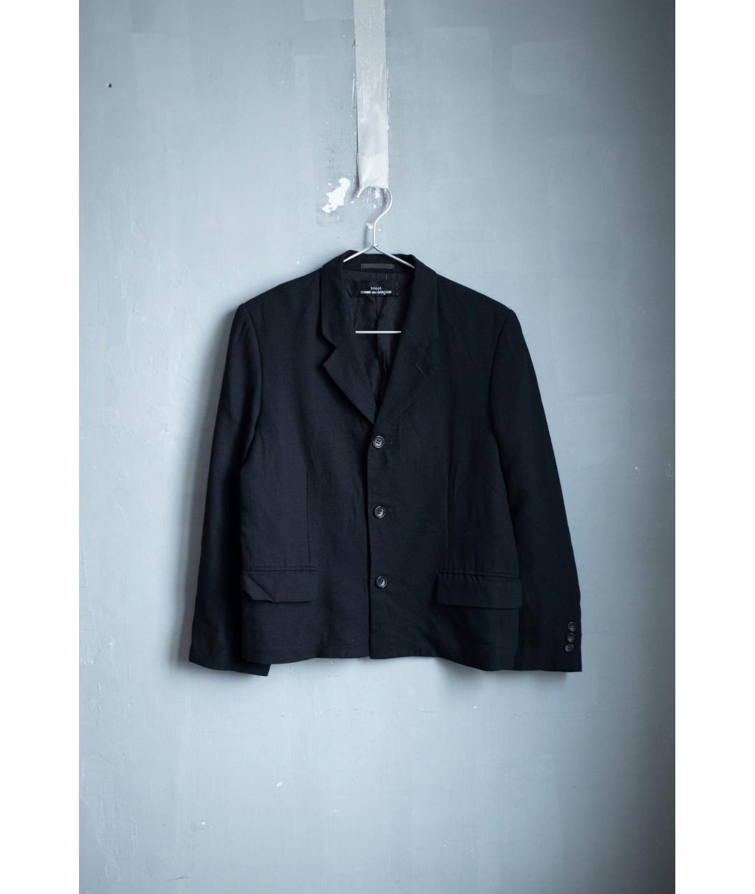 COMME DES GARÇONS Черный шерстяной жакет/пиджак, фото 8