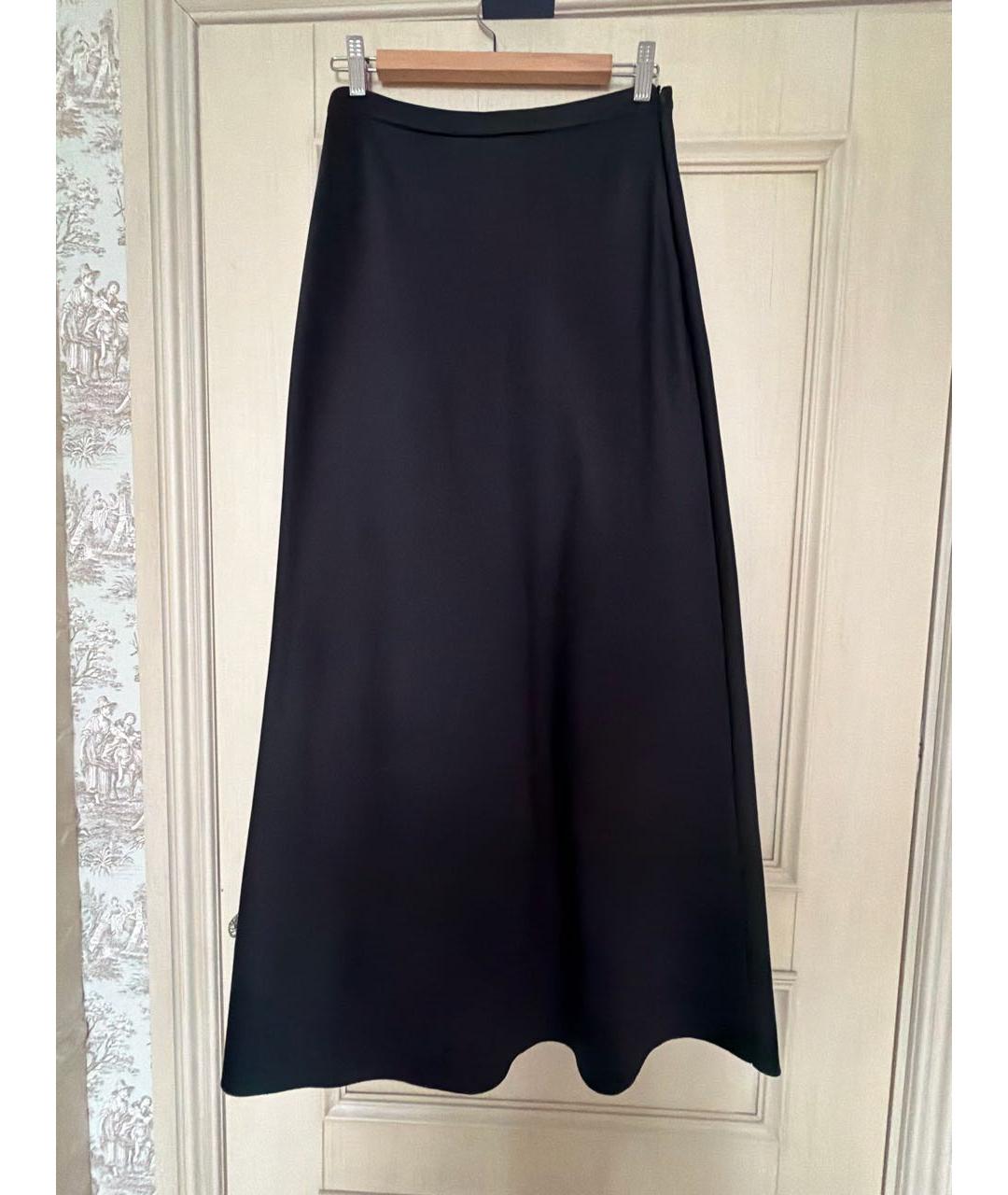 'S MAX MARA Черная полиамидовая юбка макси, фото 5