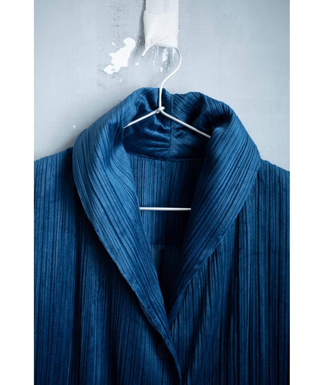 ISSEY MIYAKE Синий синтетический жакет/пиджак, фото 3