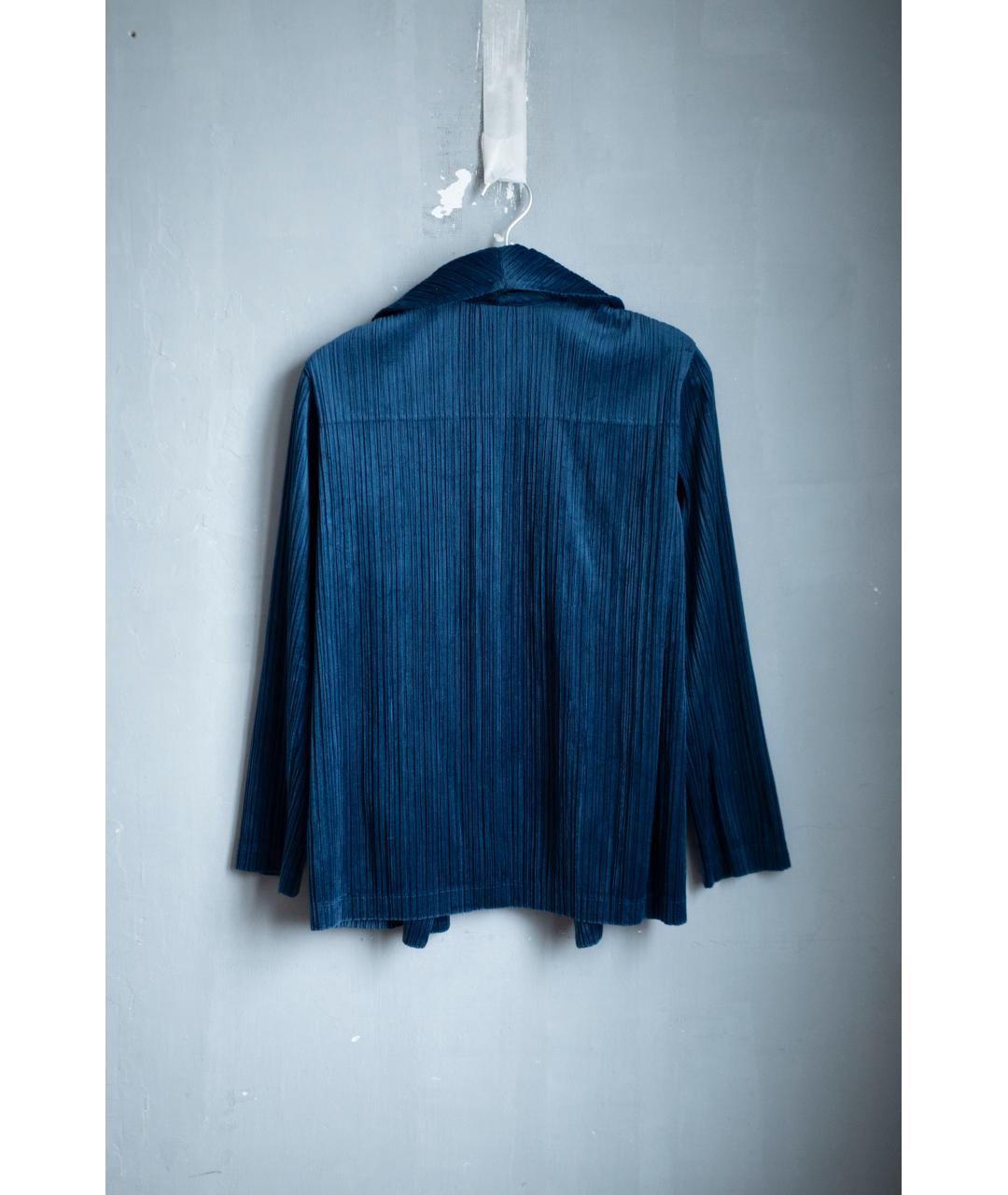 ISSEY MIYAKE Синий синтетический жакет/пиджак, фото 2