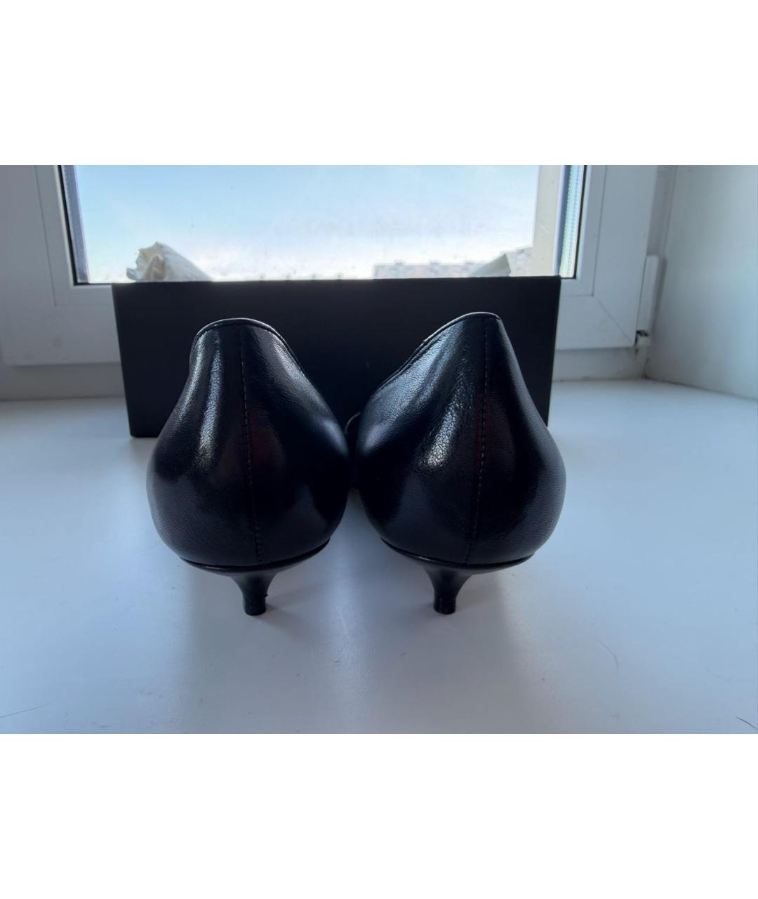 THE ROW Черные кожаные туфли, фото 4