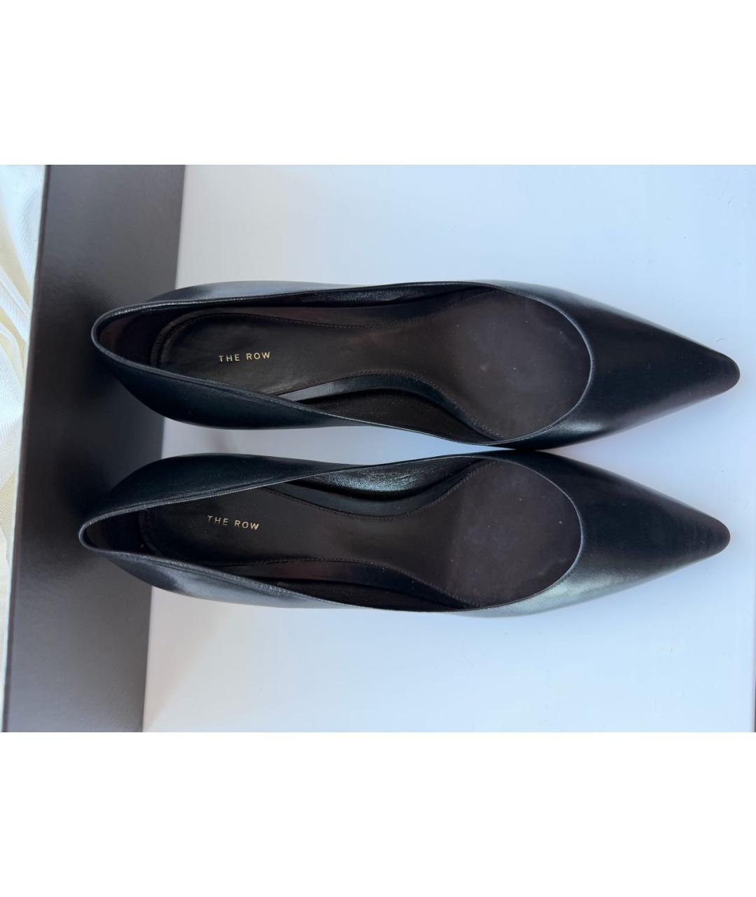 THE ROW Черные кожаные туфли, фото 2