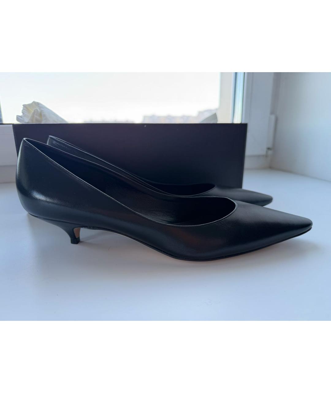 THE ROW Черные кожаные туфли, фото 6