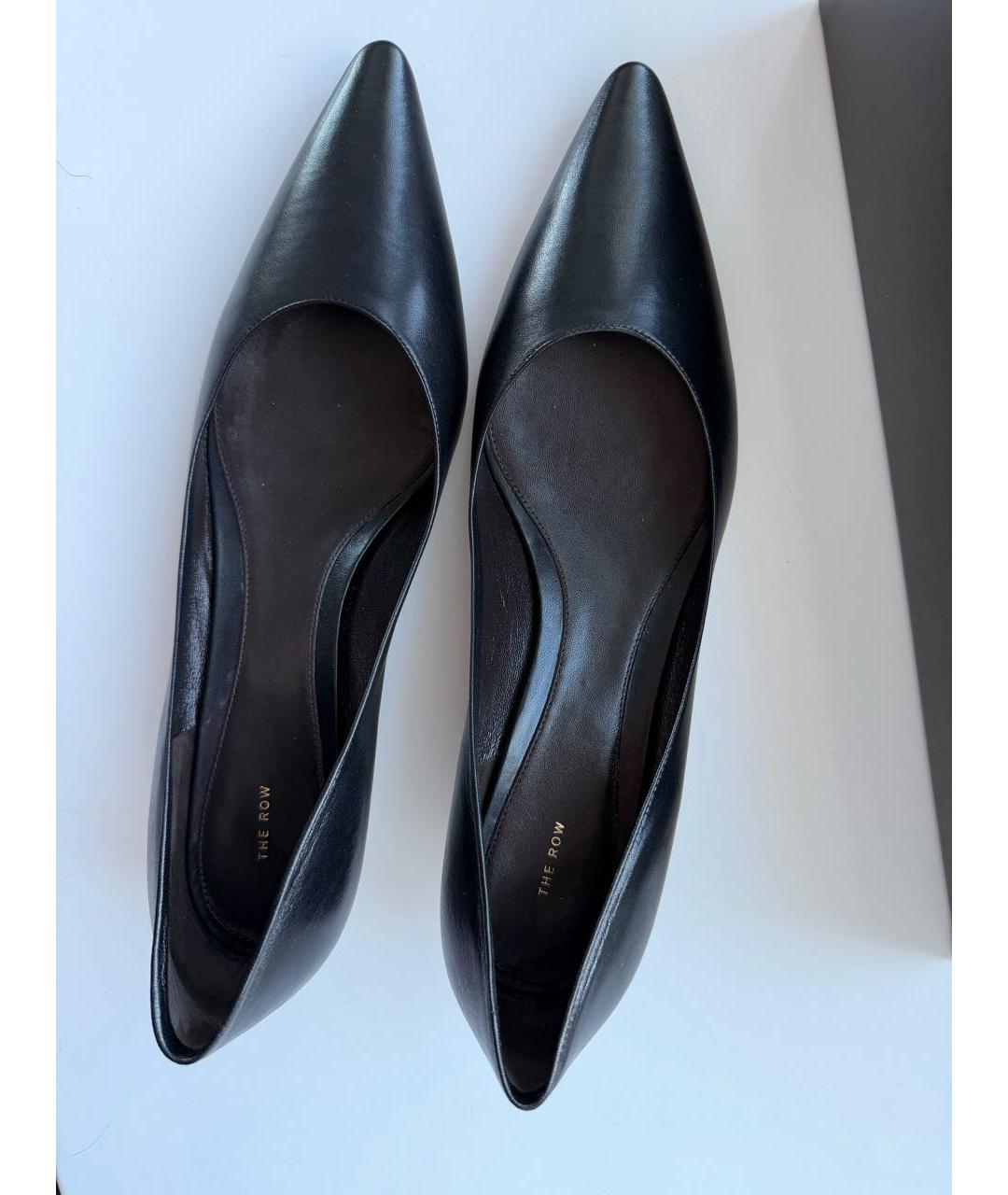 THE ROW Черные кожаные туфли, фото 3