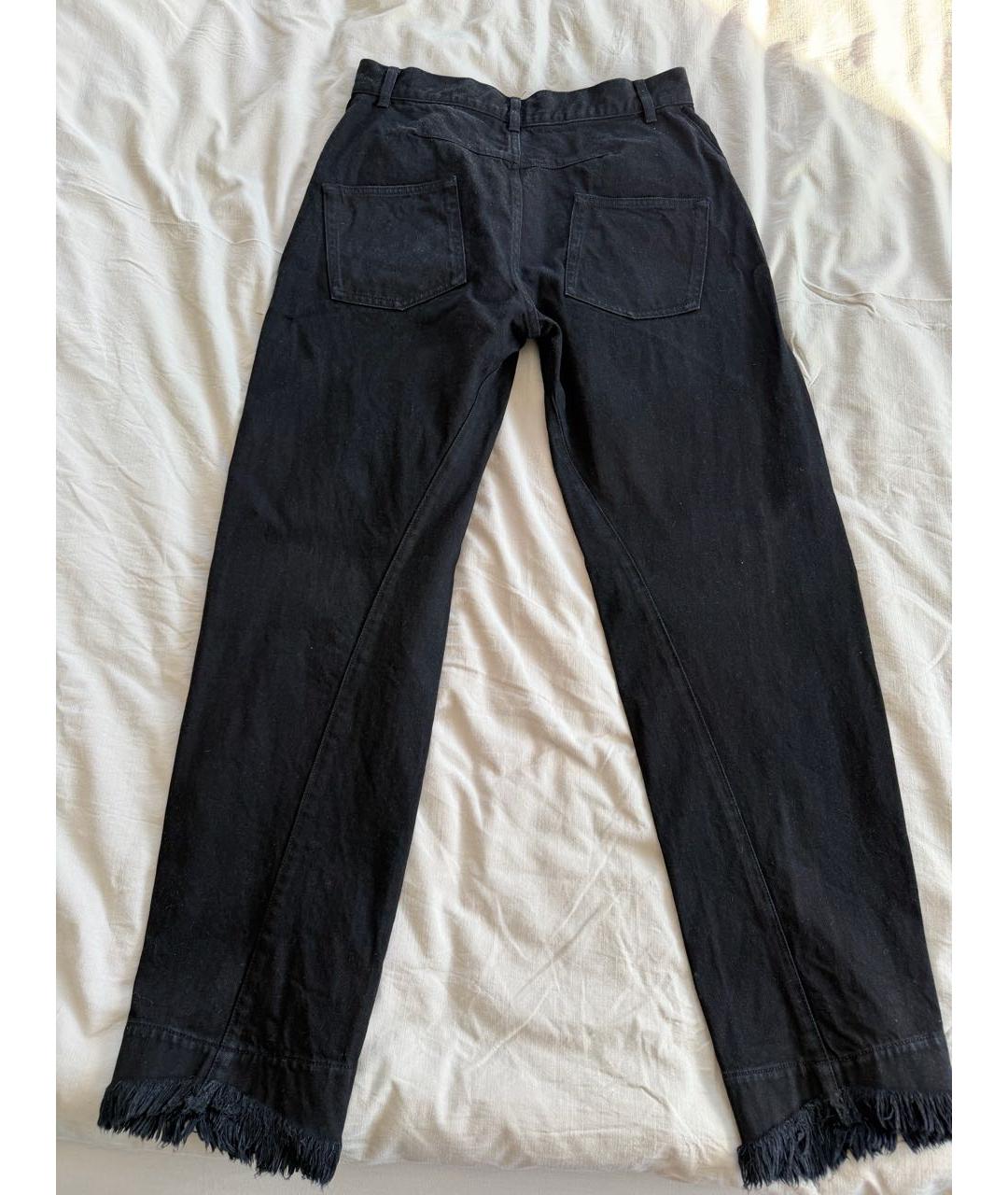 PHOEBE PHILO Черные хлопковые джинсы слим, фото 2