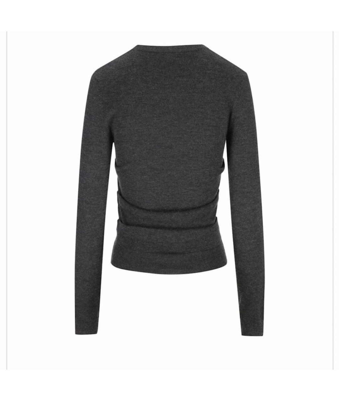 LOEWE Антрацитовый шерстяной джемпер / свитер, фото 2