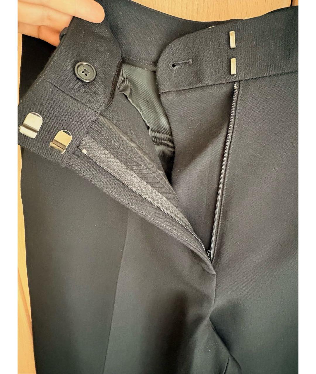 KHAITE Черные вискозные брюки широкие, фото 5