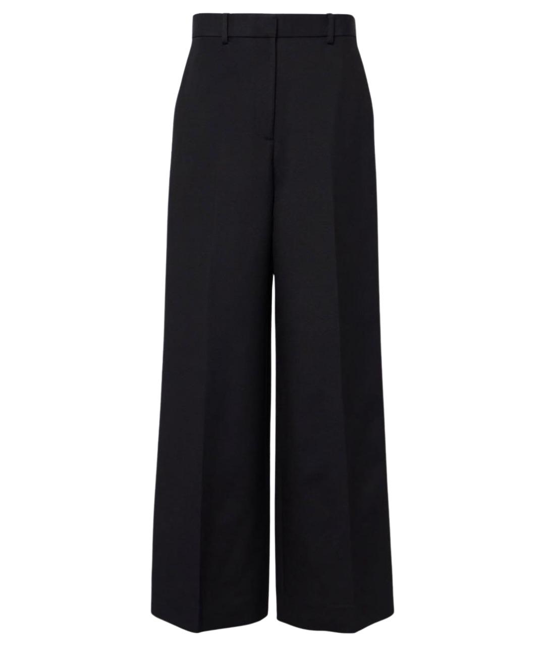 KHAITE Черные вискозные брюки широкие, фото 1