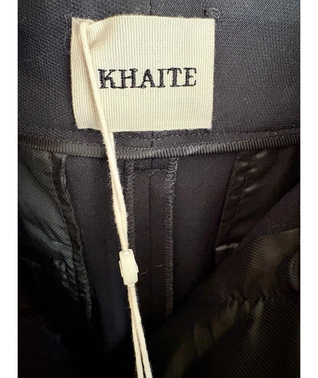 KHAITE Черные вискозные брюки широкие, фото 6