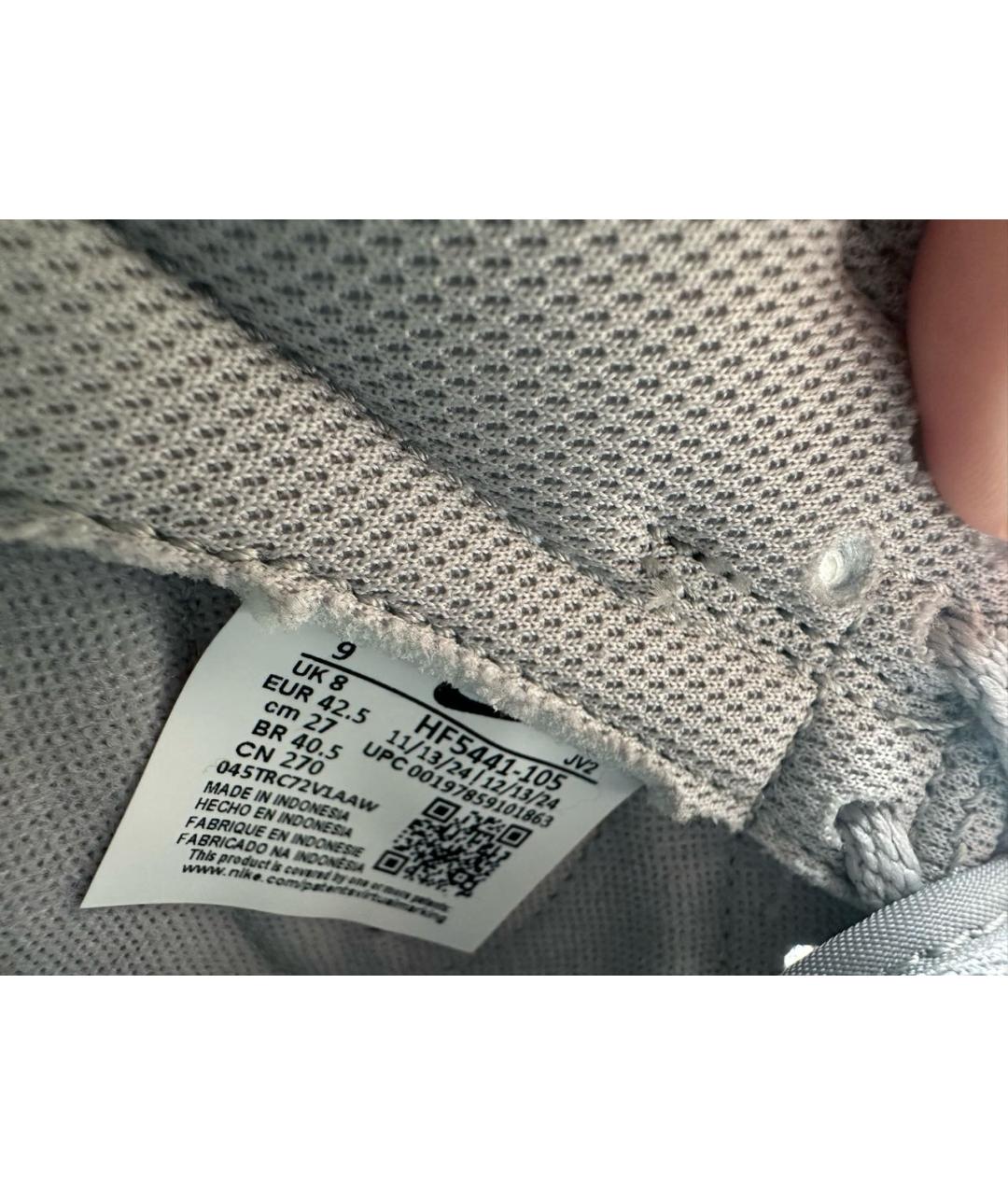 NIKE Серые низкие кроссовки / кеды, фото 6