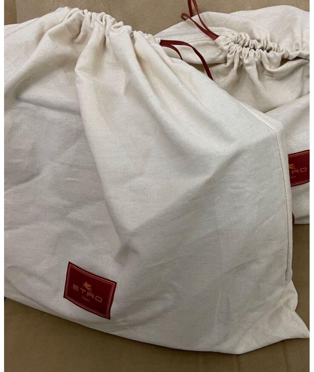 ETRO Белая кожаная сумка тоут, фото 8