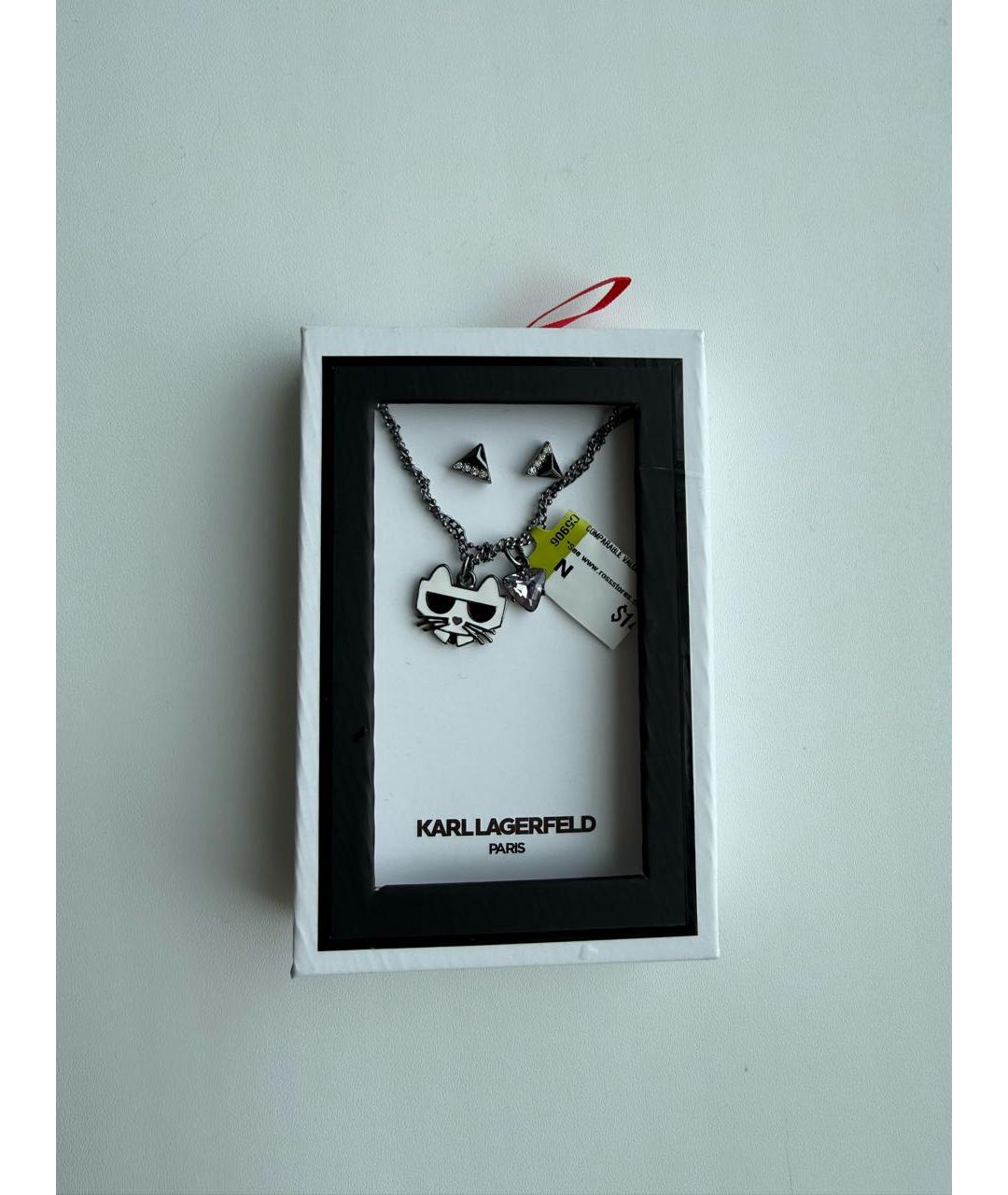 KARL LAGERFELD Серебрянный металлический комплект, фото 4