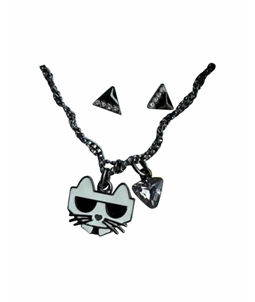 KARL LAGERFELD Серебрянный металлический комплект, фото 1