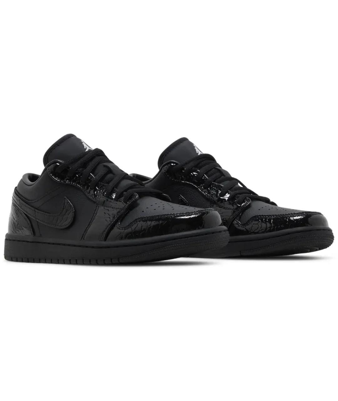 JORDAN Черные кеды из лакированной кожи, фото 5