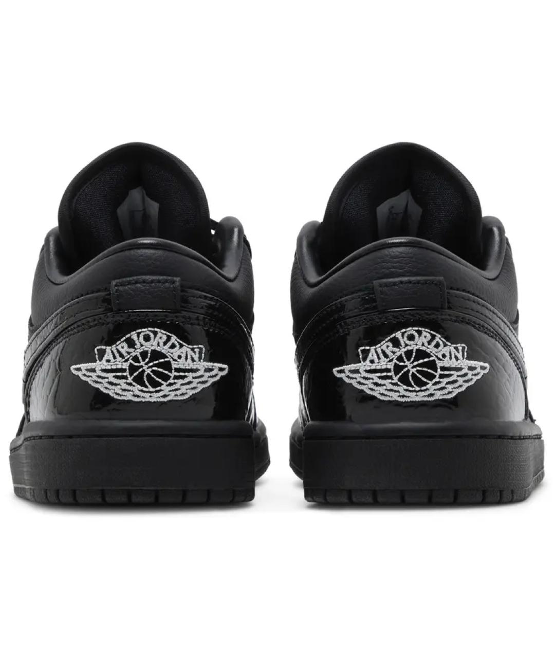 JORDAN Черные кеды из лакированной кожи, фото 4