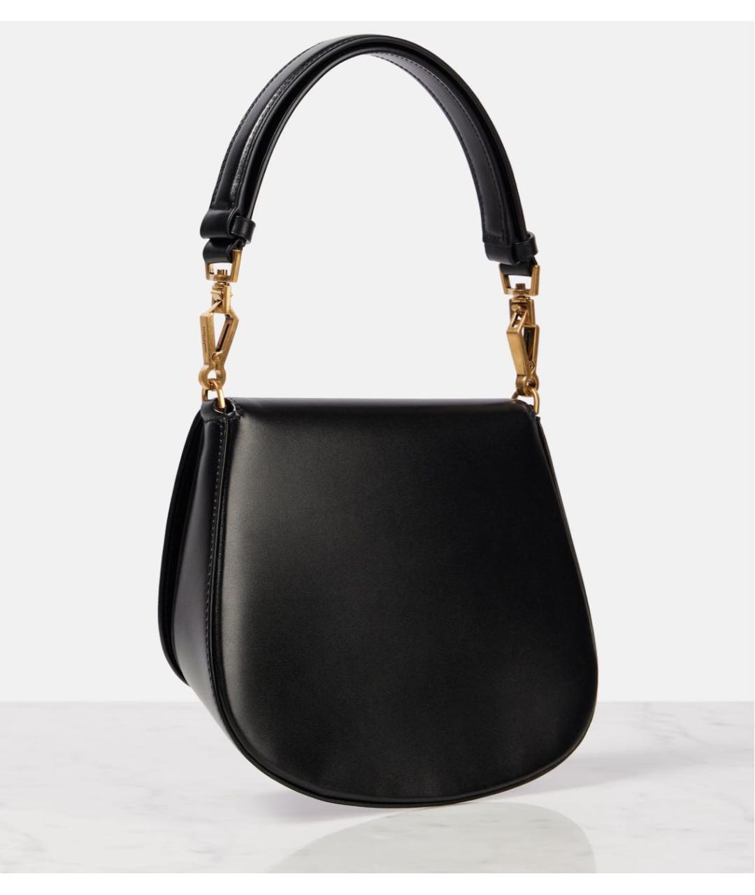 SAINT LAURENT Черная кожаная сумка через плечо, фото 4