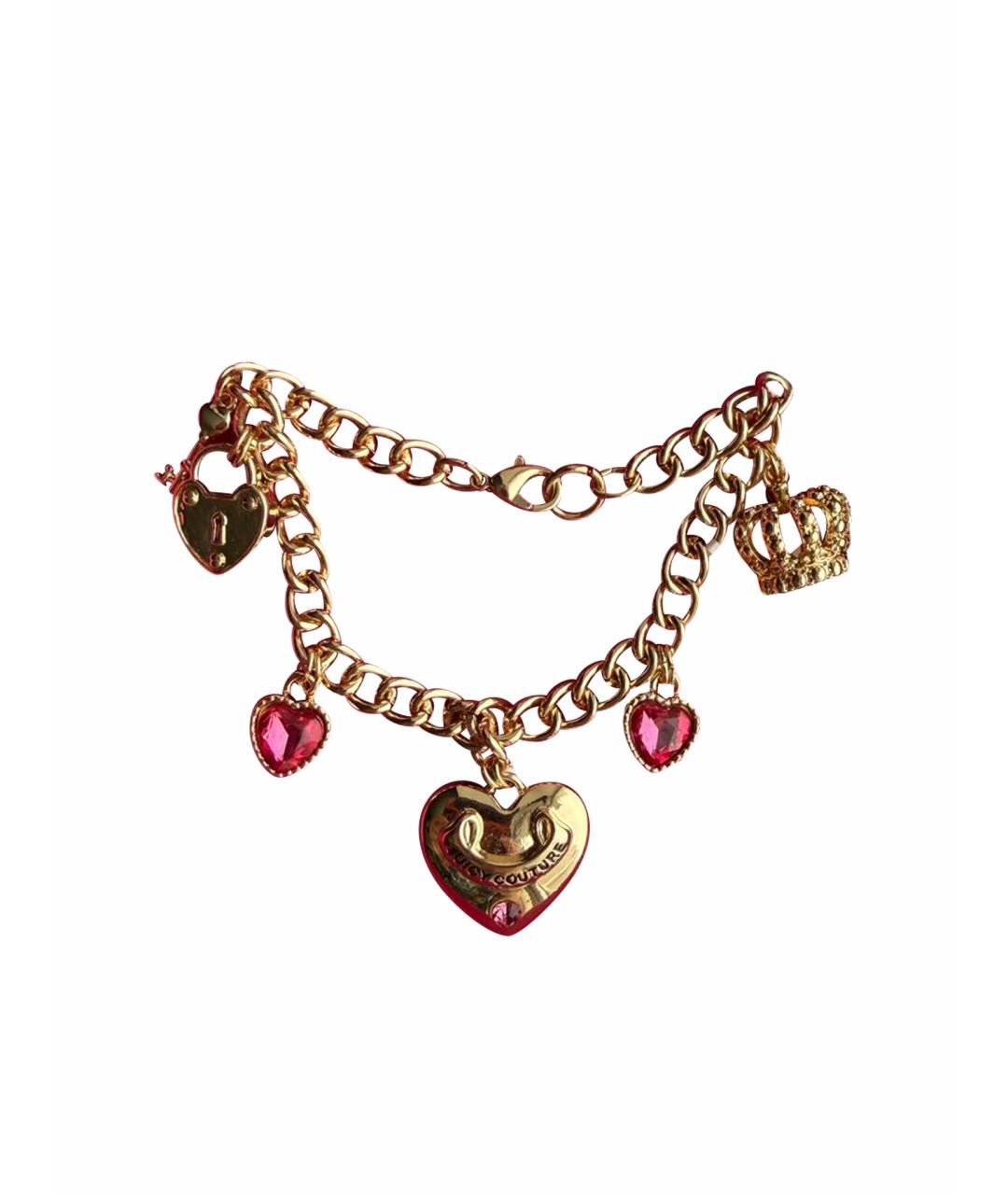 JUICY COUTURE Золотой металлический браслет, фото 1