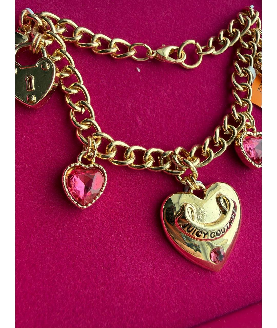 JUICY COUTURE Золотой металлический браслет, фото 2