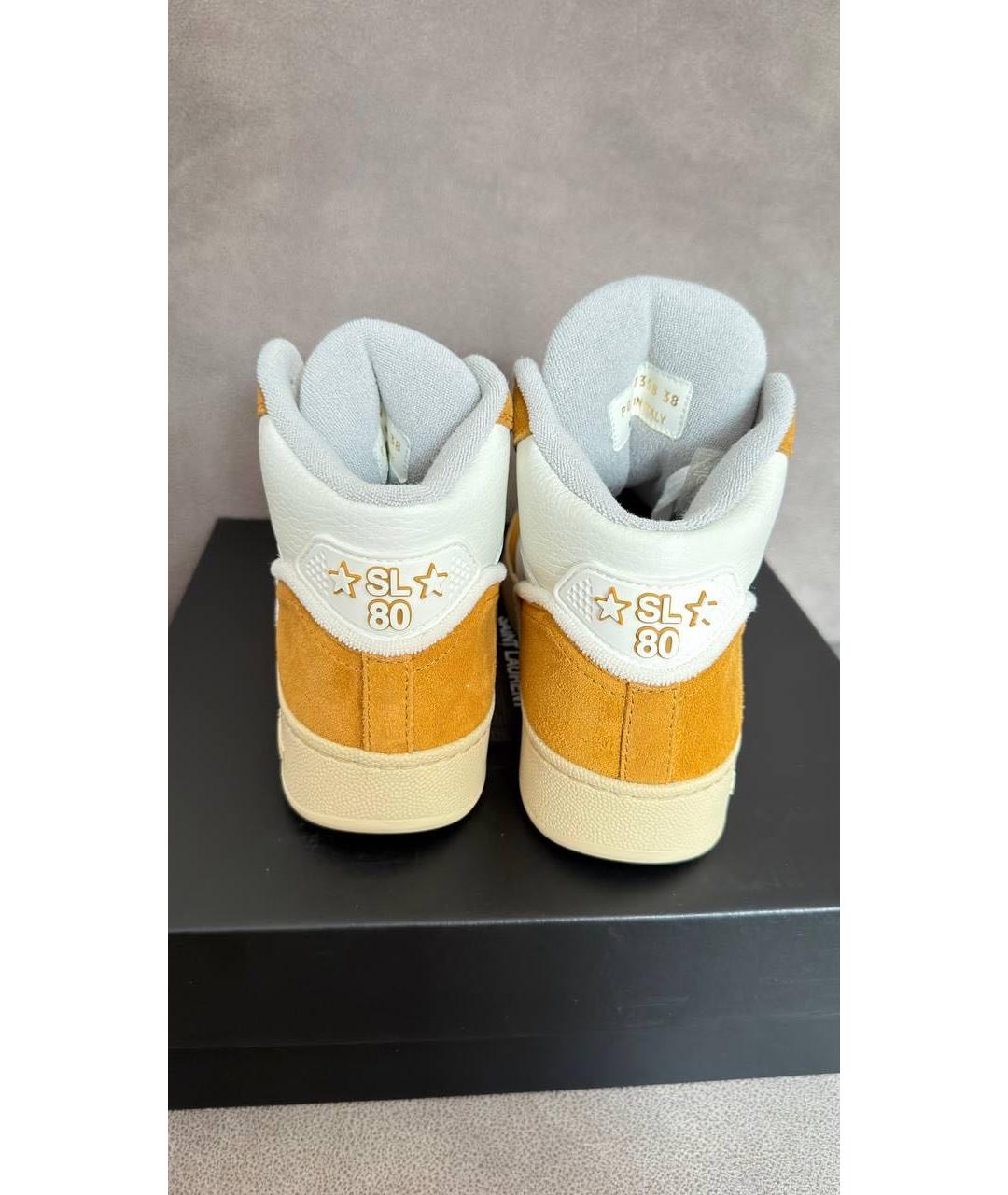 SAINT LAURENT Замшевые кеды, фото 4