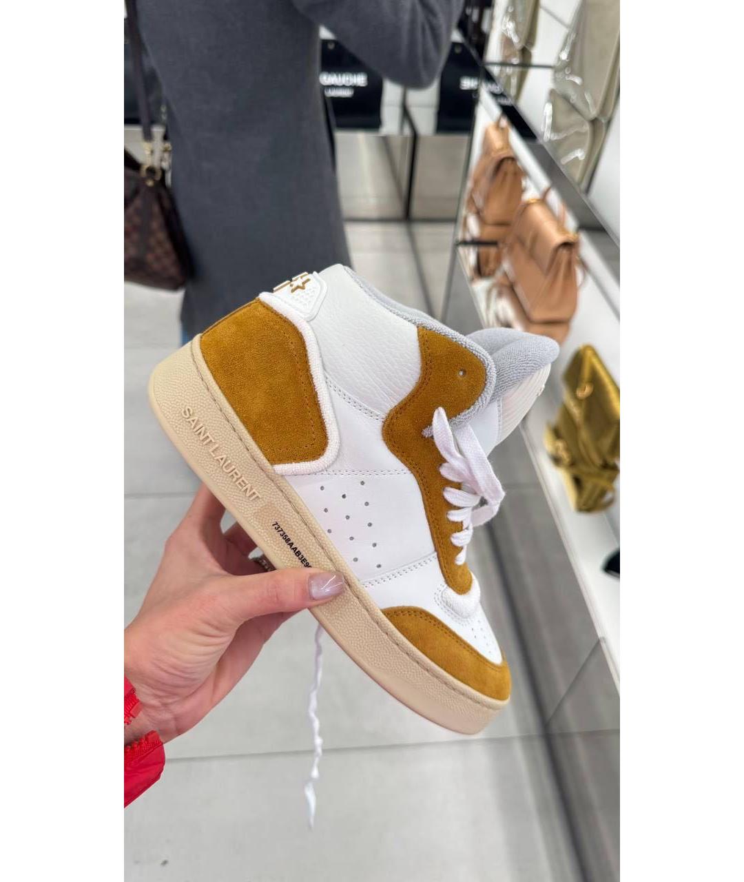 SAINT LAURENT Замшевые кеды, фото 8