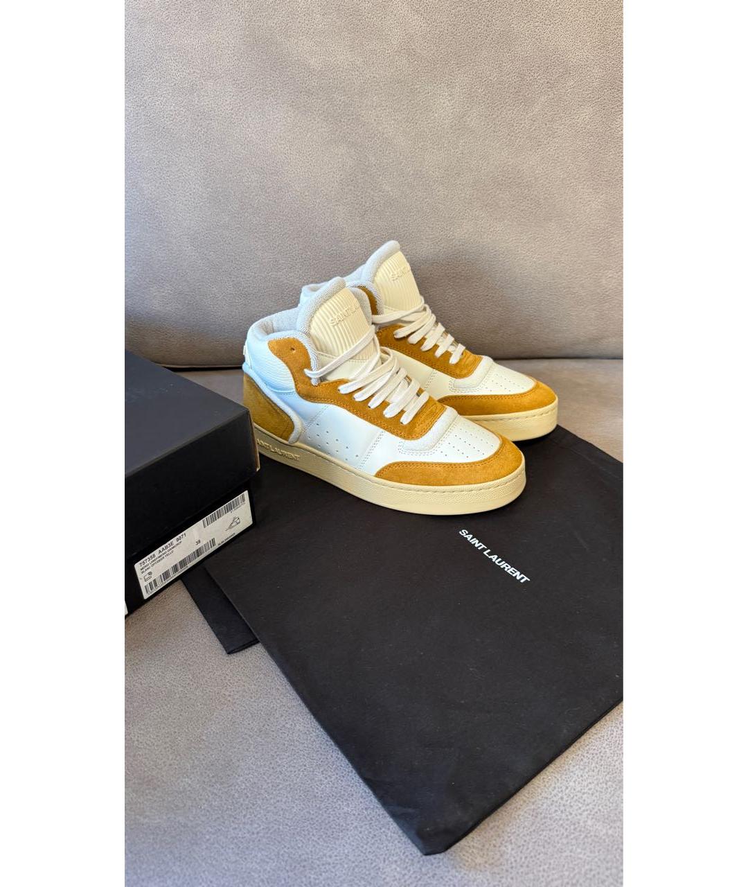 SAINT LAURENT Замшевые кеды, фото 7