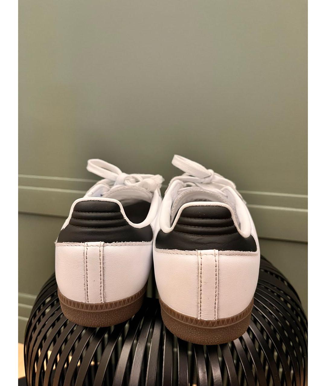 ADIDAS Белые кожаные кеды, фото 4