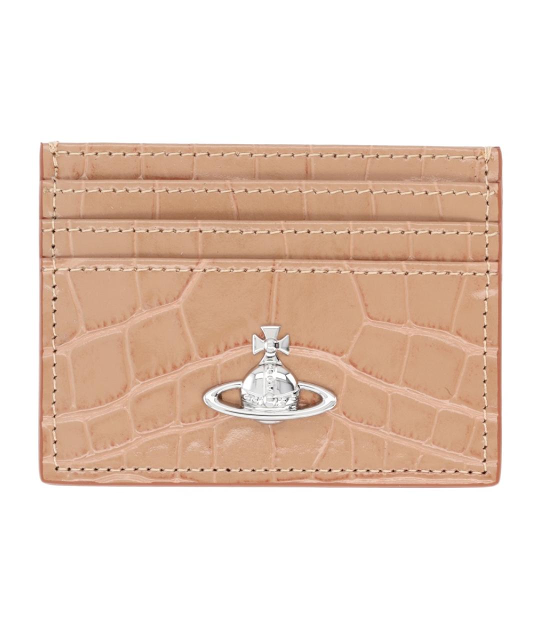 VIVIENNE WESTWOOD Розовый кожаный кардхолдер, фото 1