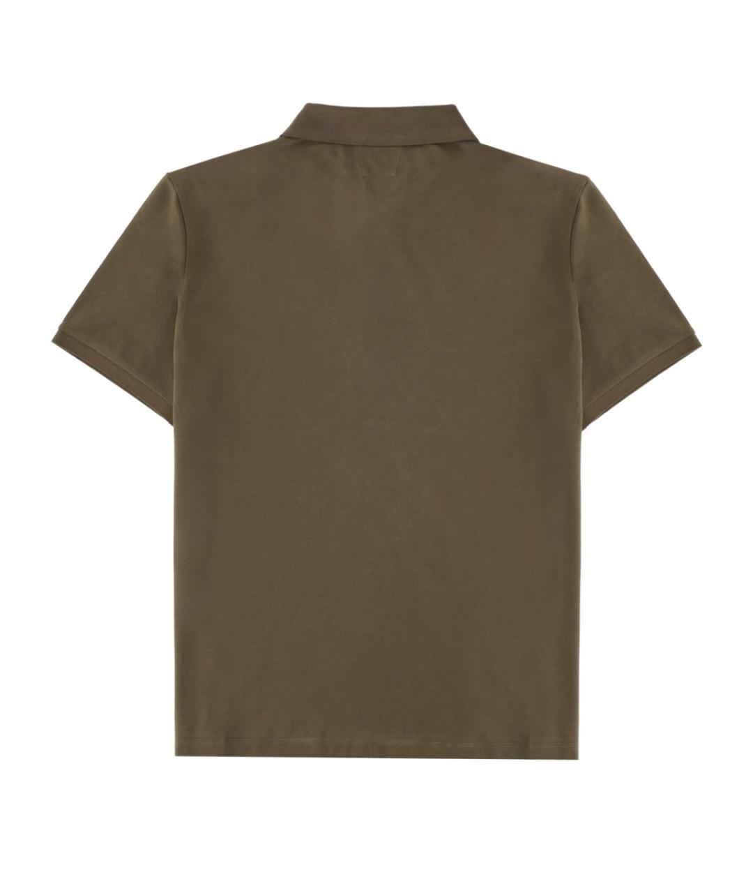 CP COMPANY Зеленые хлопковое поло с коротким рукавом, фото 2