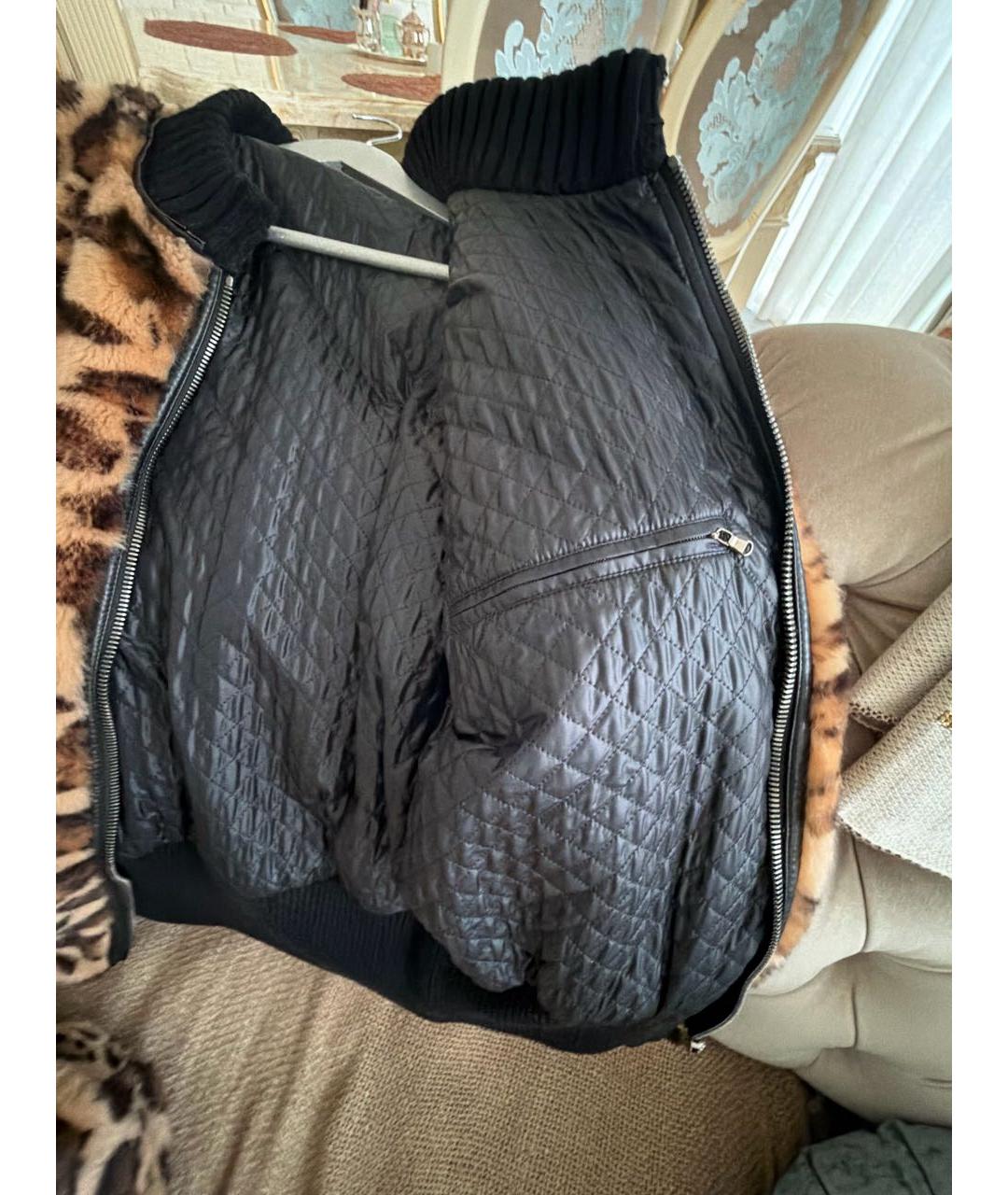 DOLCE&GABBANA Черная меховая куртка, фото 6