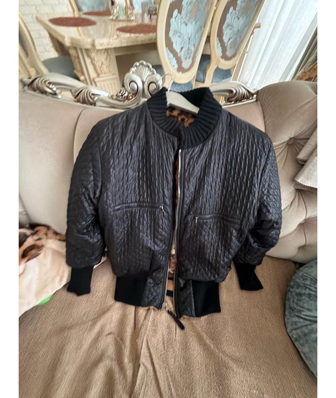 DOLCE&GABBANA Черная меховая куртка, фото 9