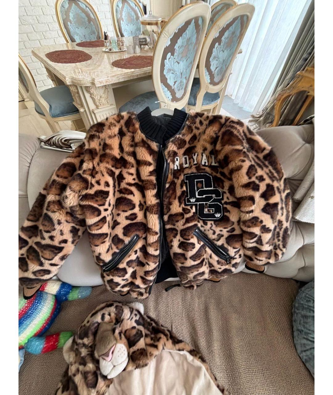 DOLCE&GABBANA Черная меховая куртка, фото 4