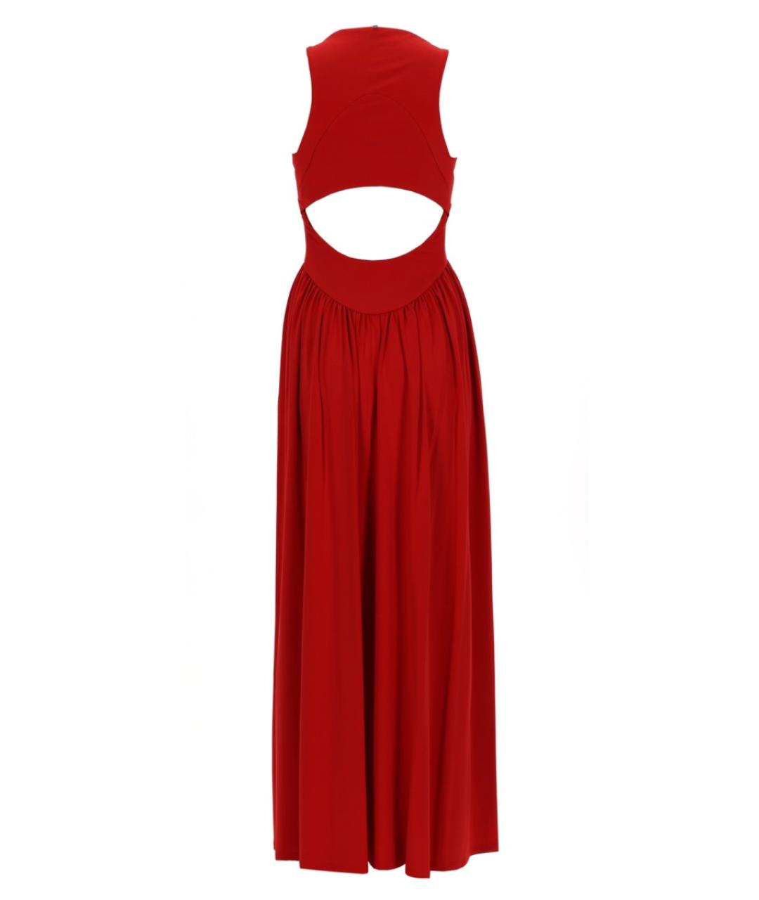 SPORTMAX Красное вискозное повседневное платье, фото 2